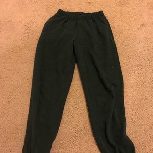 Green sweatpants